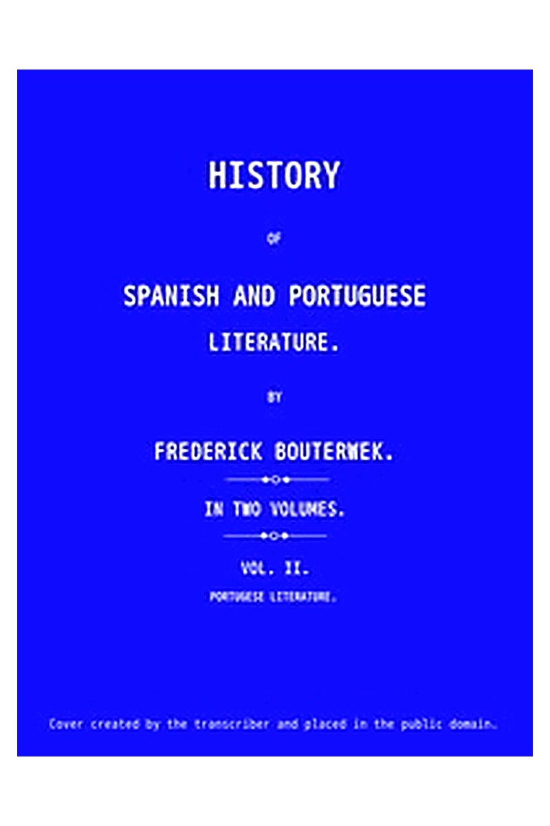 History of Spanish and Portuguese Literature (Vol 2 of 2)