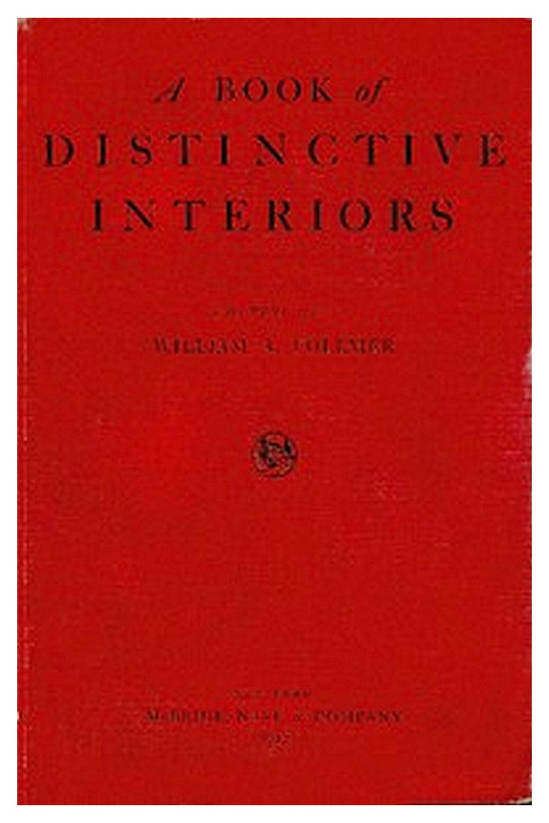 A Book of Distinctive Interiors