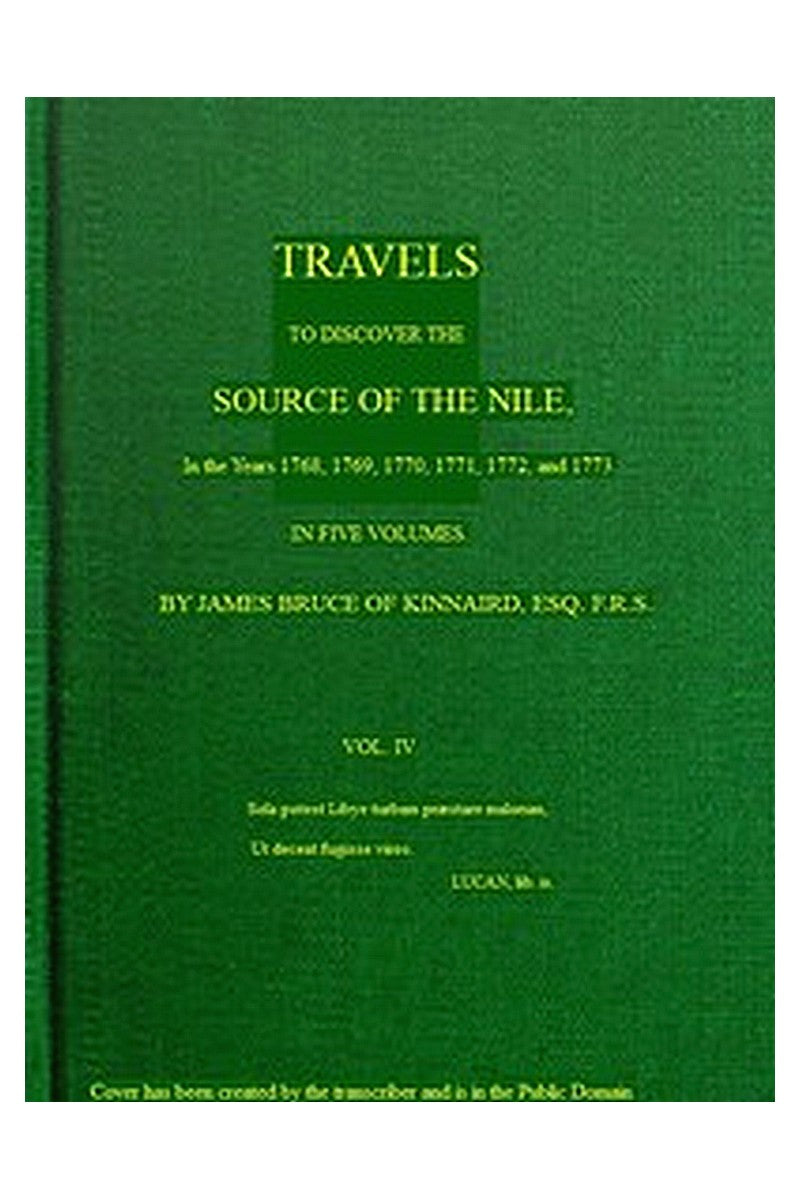 Travels to Discover the Source of the Nile, Volume 4 (of 5)
