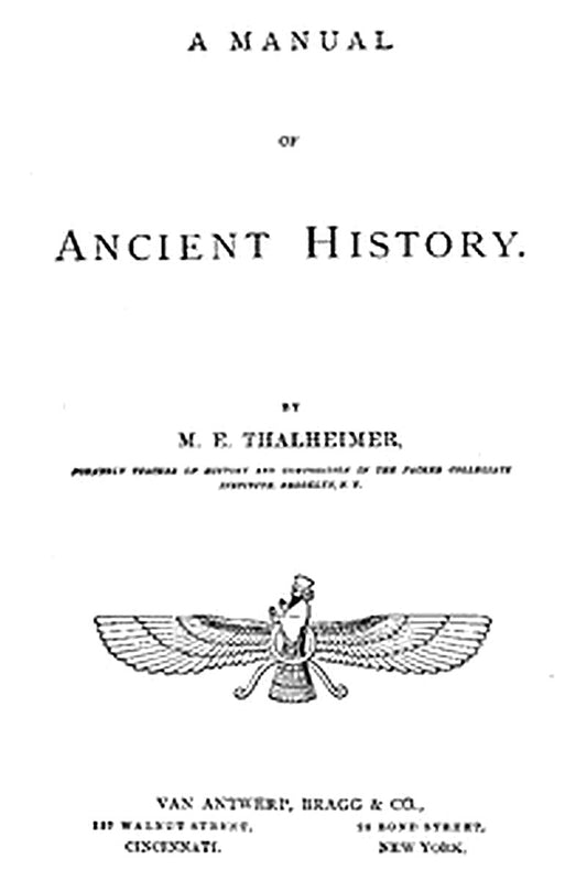 A Manual of Ancient History