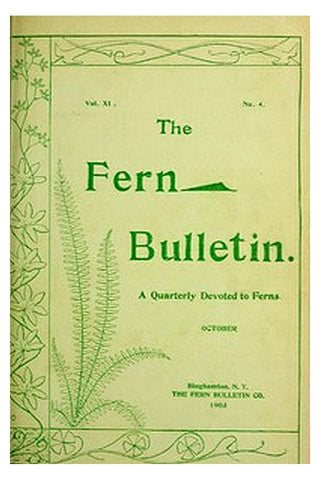 The Fern Bulletin, October 1903