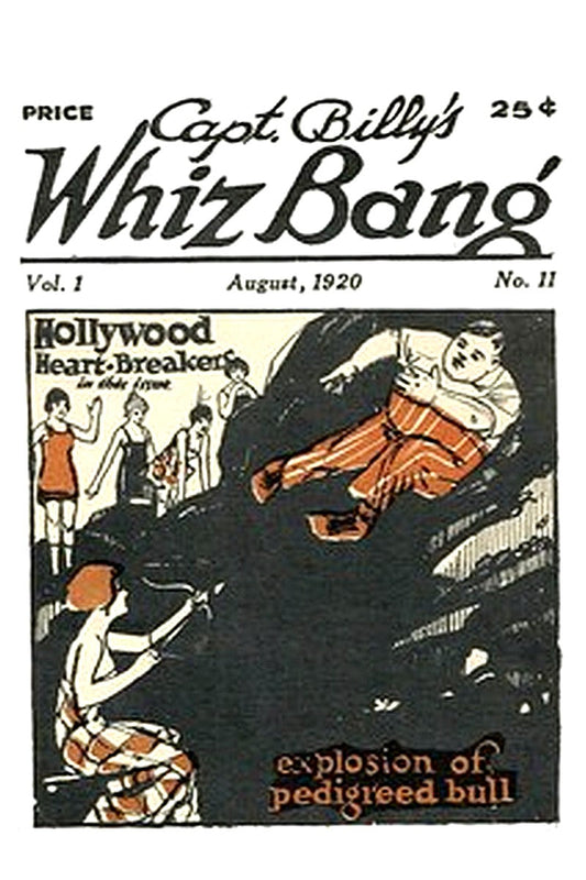 Captain Billy's Whiz Bang, Vol 1, No. 11, August, 1920
