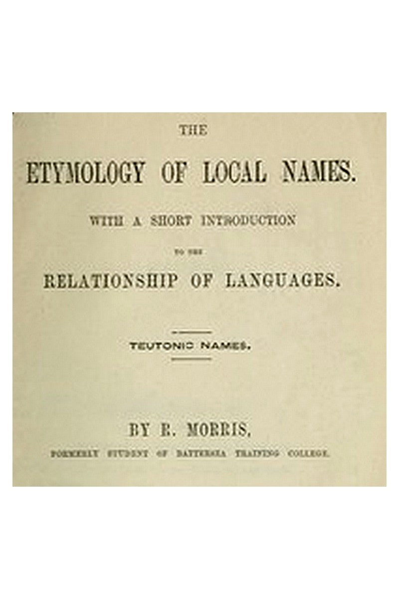 The Etymology of Local Names
