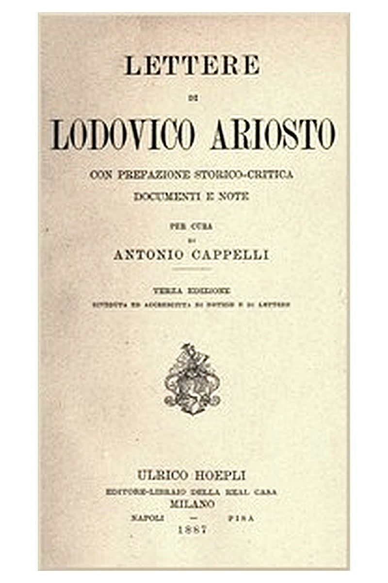 Lettere di Lodovico Ariosto