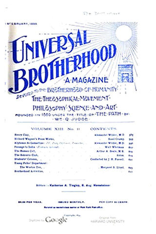 Universal Brotherhood, Volume XIII, No. 11, February 1899
