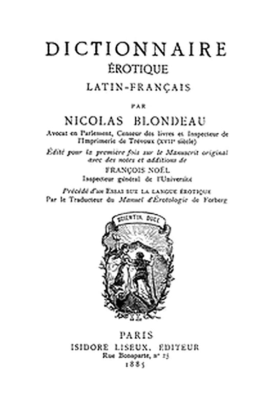Dictionnaire érotique Latin-Français