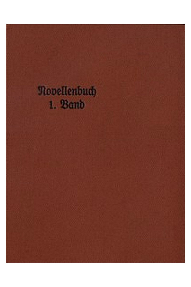 Novellenbuch 1. Band