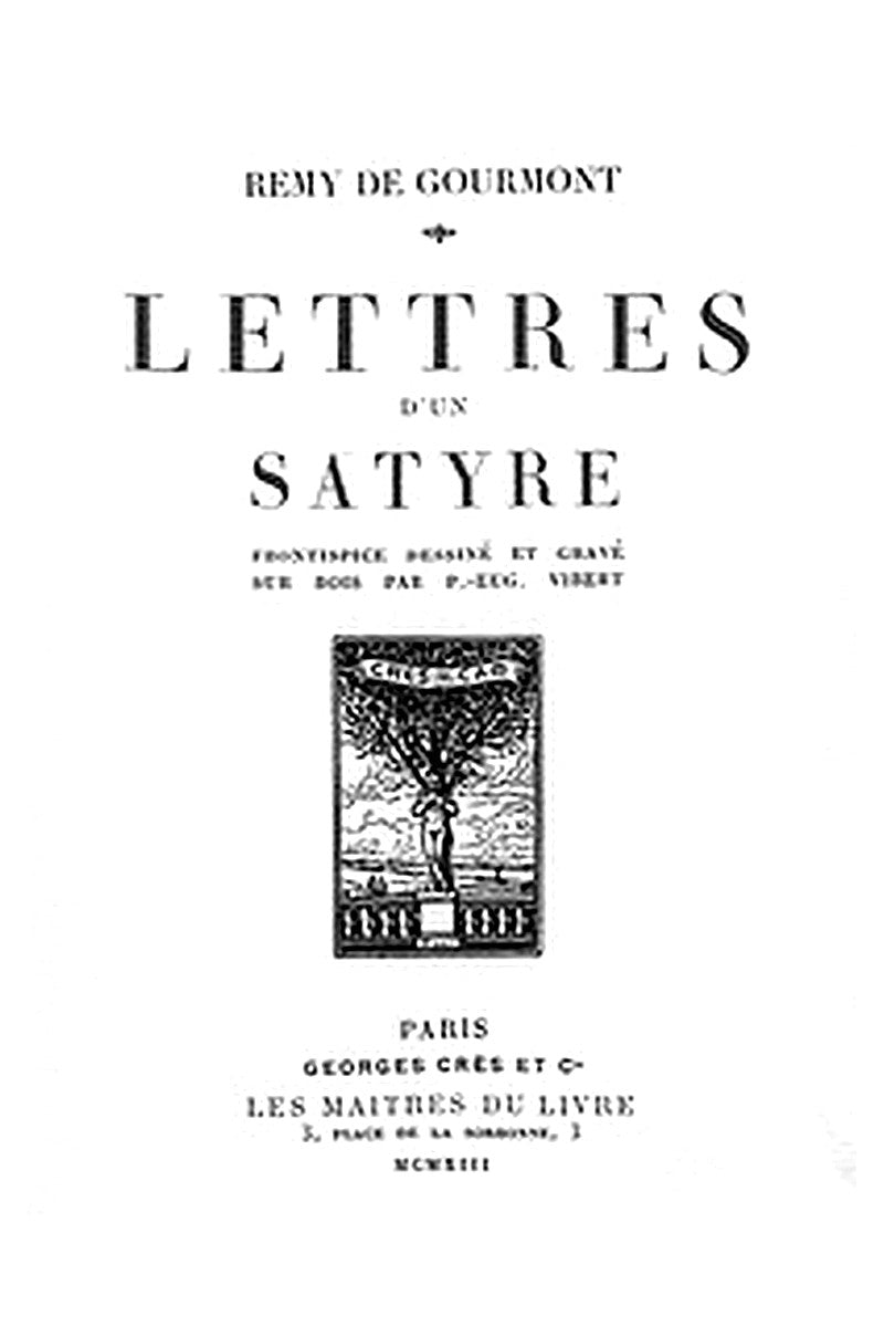 Lettres d'un satyre