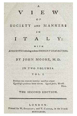 A View of Society and Manners in Italy, Volume 1 (of 2)
