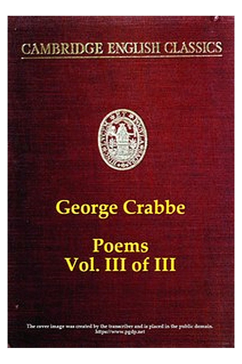 George Crabbe: Poems, Volume 3 (of 3)