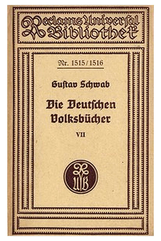 Die Deutschen Volksbücher VII: Die Schildbürger - Doktor Faustus