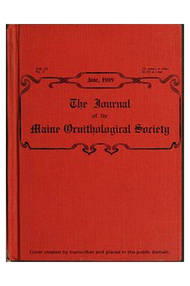 The Journal of the Maine Ornithological Society, Vol. XI. No. 2