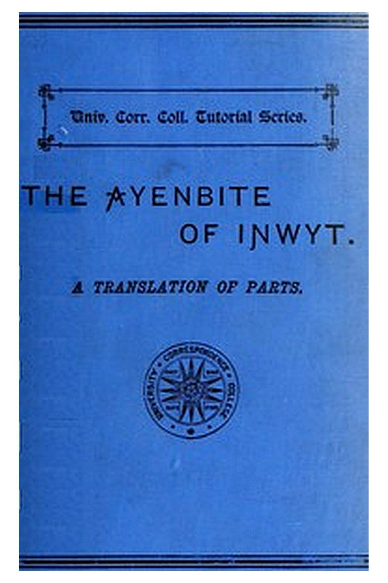 The Ayenbite of Inwyt (Remorse of Conscience)
