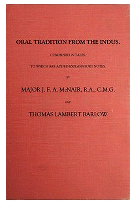 Oral Tradition from the Indus
