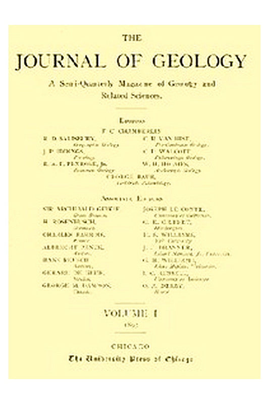 The Journal of Geology, January-February 1893