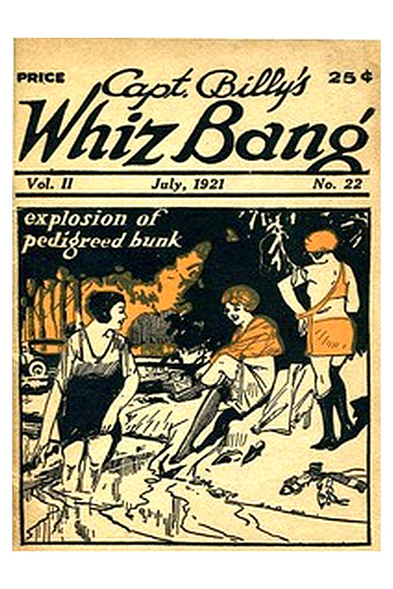 Captain Billy's Whiz Bang, Vol. 2, No. 22, July, 1921