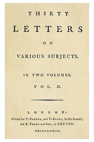 30 Letters on Various Subjects, Vol. 2 (of 2)