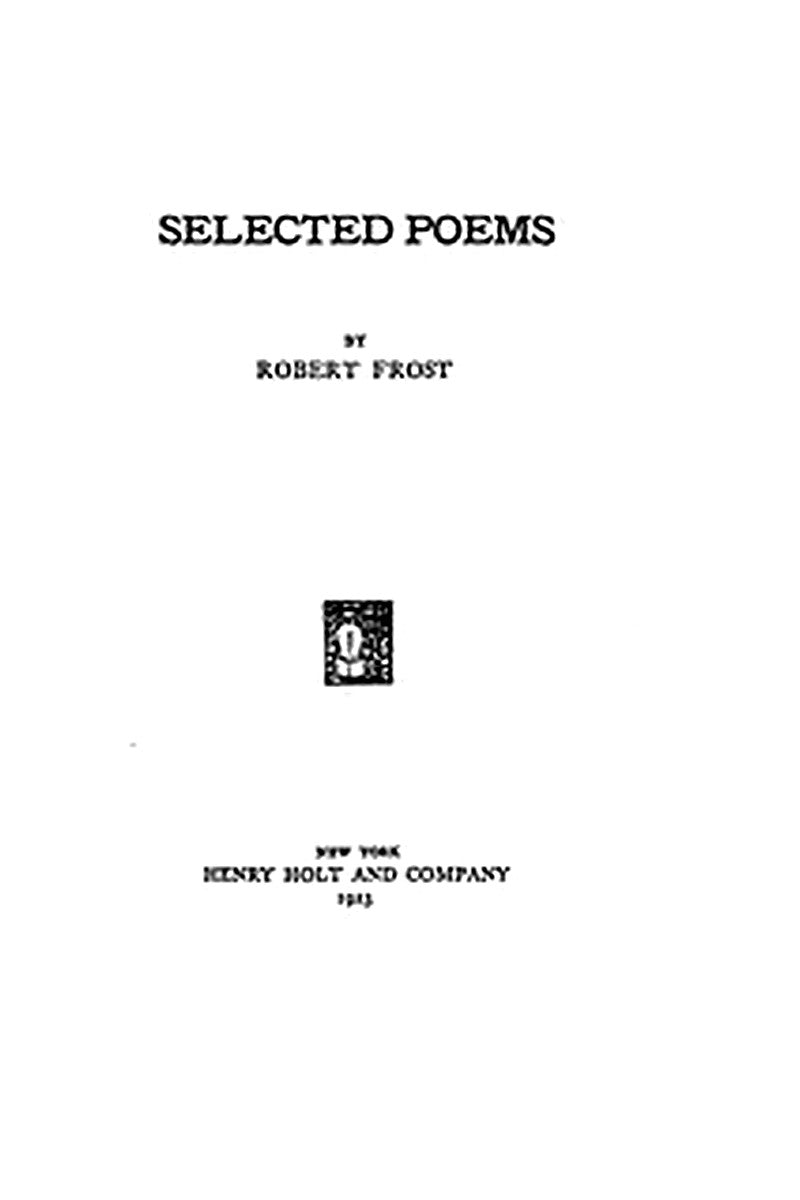 Selected Poems