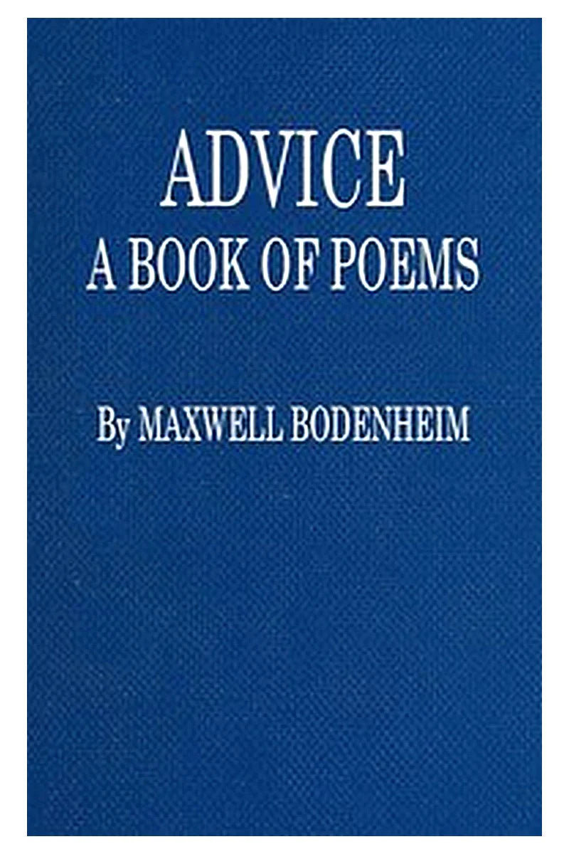 Advice: A Book of Poems