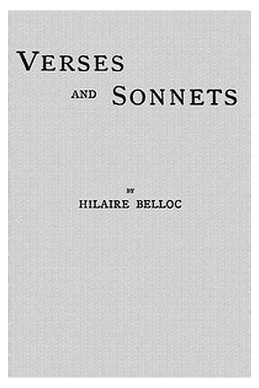 Verses and Sonnets