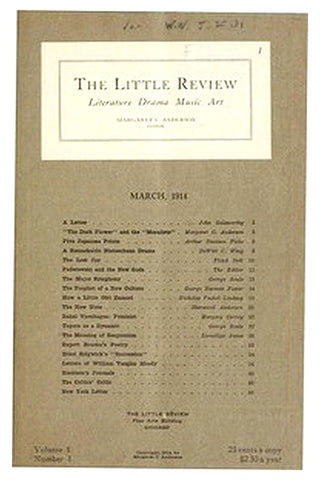 The Little Review, March 1914 (Vol. 1, No. 1)