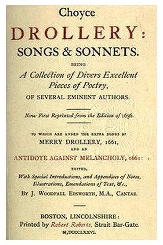 Choyce Drollery: Songs and Sonnets
