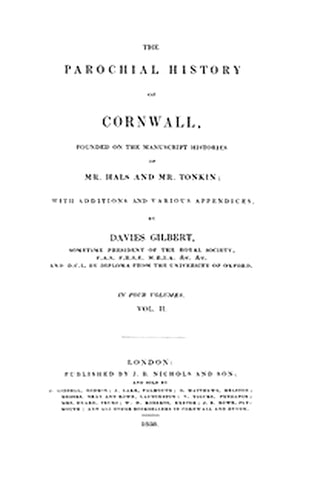 The Parochial History of Cornwall, Volume 2 (of 4)