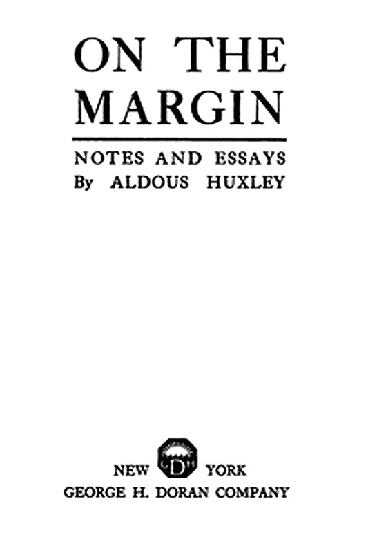 On the Margin: Notes and Essays