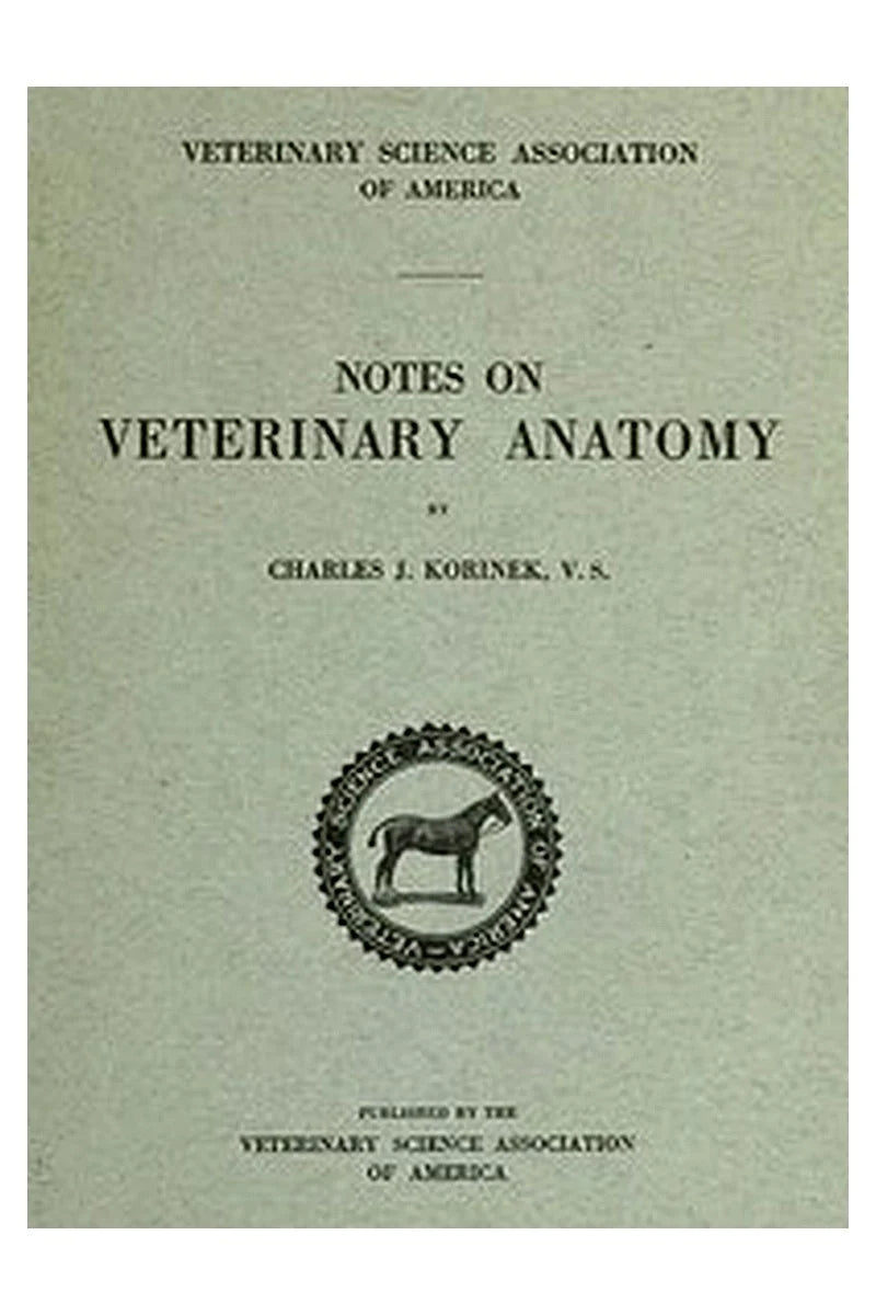 Notes on Veterinary Anatomy
