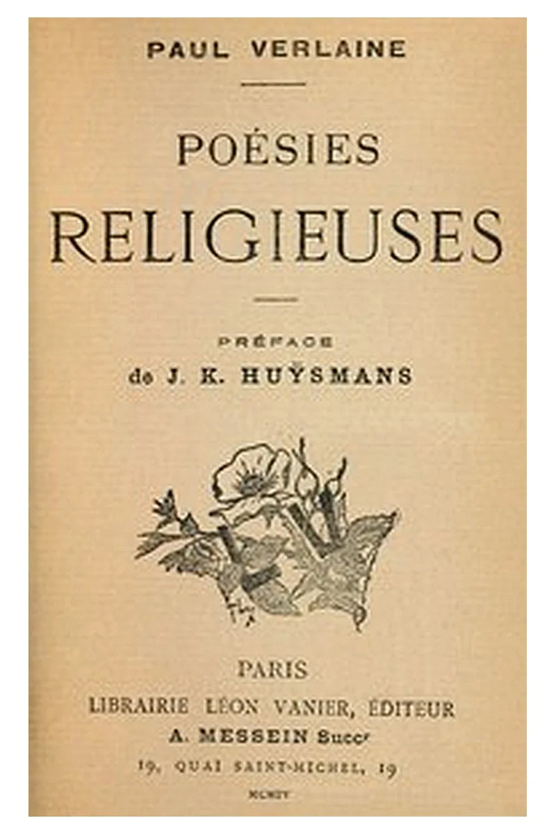 Poésies religieuses