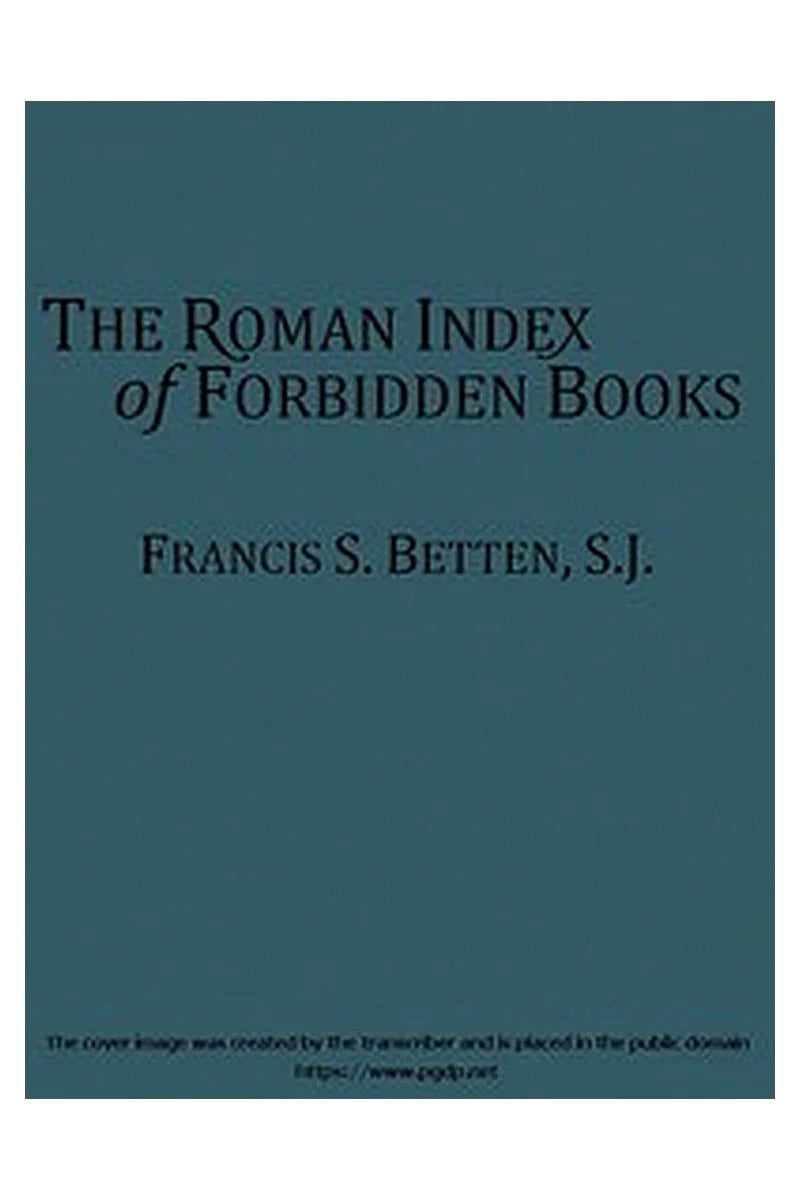 The Roman Index of Forbidden Books
