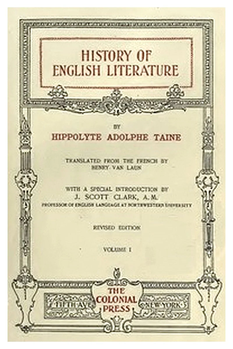 History of English Literature Volume 1 (of 3)