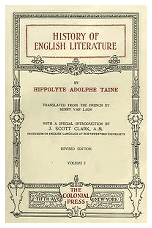 History of English Literature Volume 1 (of 3)