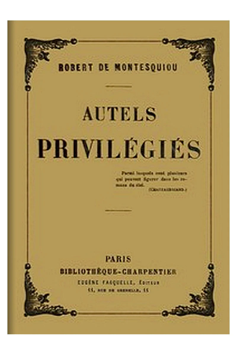 Autels privilégiés