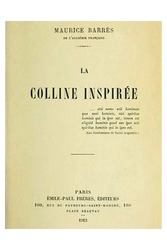 La colline inspirée