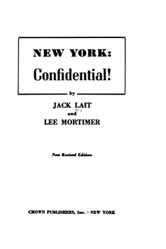 New York: Confidential!