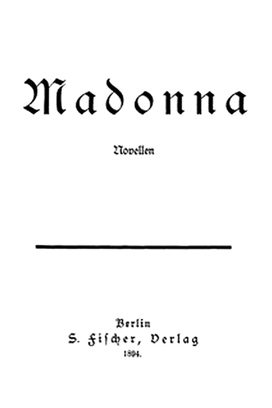 Madonna: Novellen