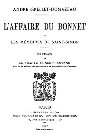 L'affaire du bonnet et les Mémoires de Saint-Simon