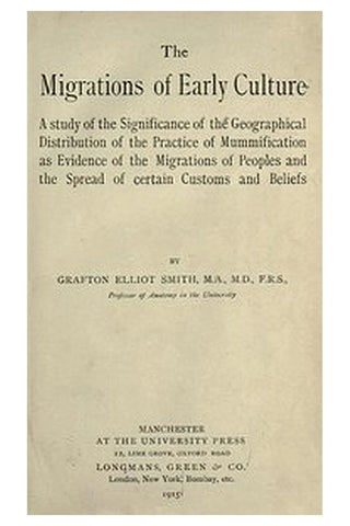 The migrations of early culture
