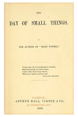 The Day of Small Things