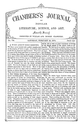 Chambers's Journal of Popular Literature, Science, and Art, No. 739, February 23, 1878