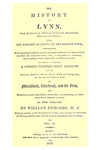 The History of Lynn, Vol. 2 [of 2]