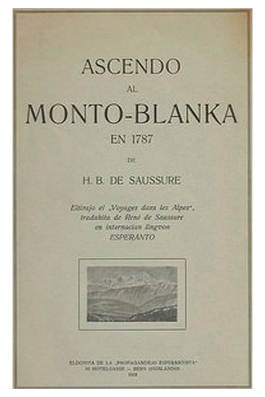 Ascendo al Monto-Blanka en 1787