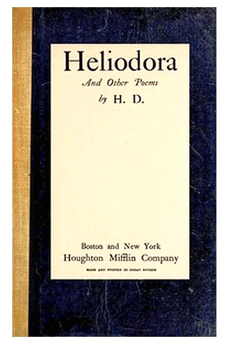 Heliodora, and Other Poems