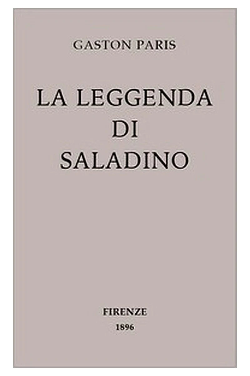 La leggenda di Saladino