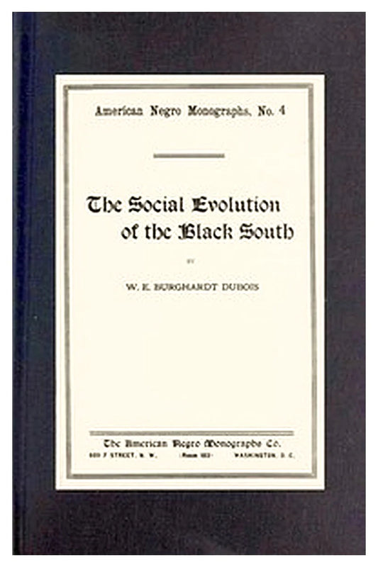 American Negro monographs, no. 4