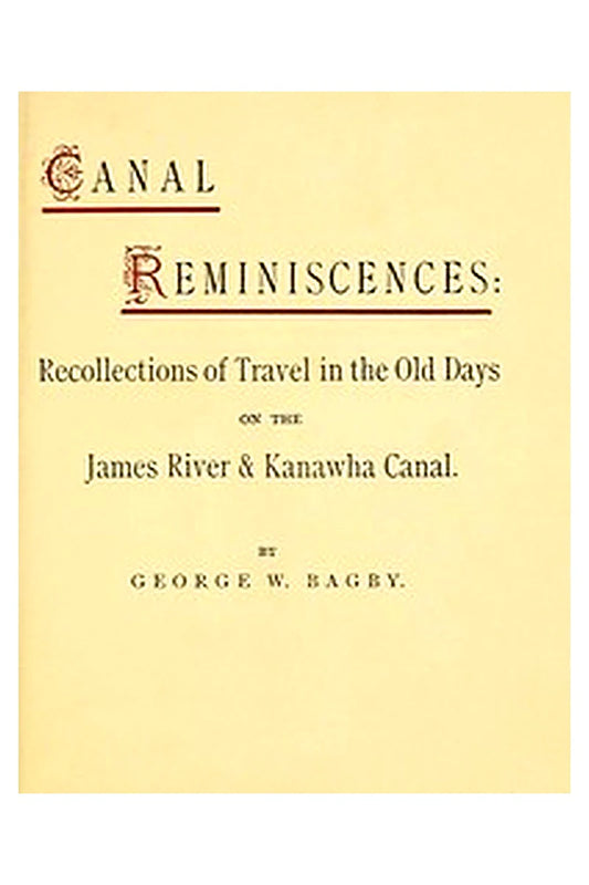 Canal Reminiscences

