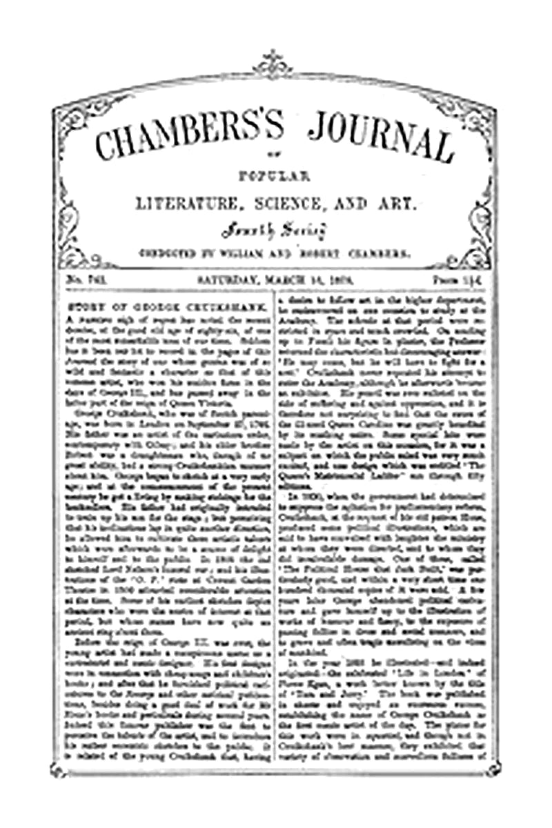 Chambers's Journal of Popular Literature, Science, and Art, No. 742, March 16, 1878