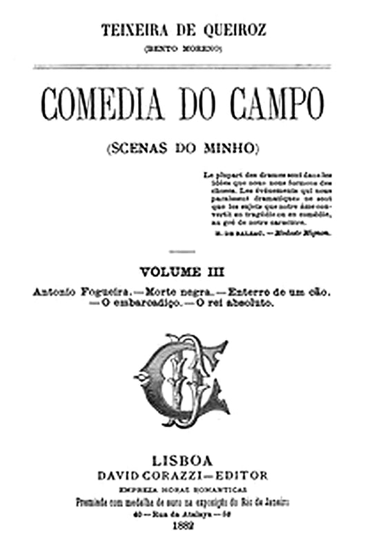 Comedia do Campo volume III (Scenas do Minho)