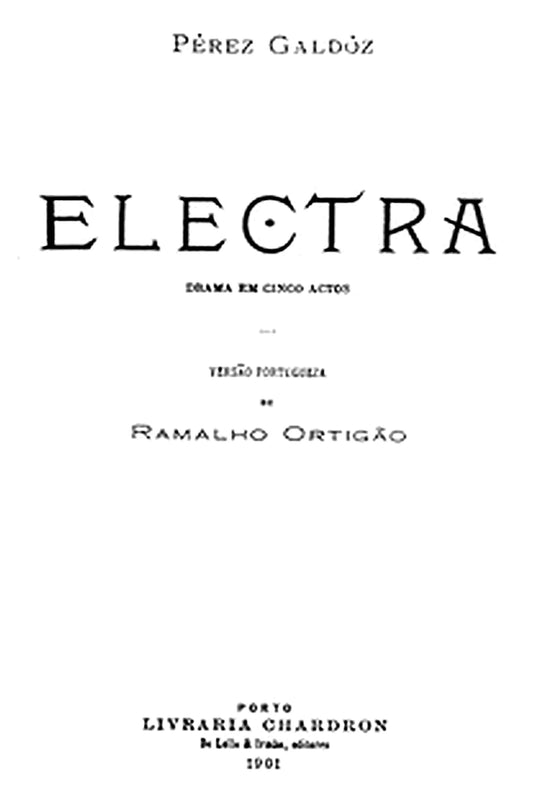 Electra: Drama em cinco actos